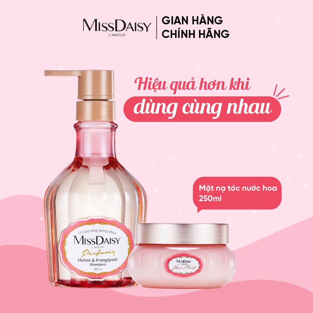 Dầu Gội Nước Hoa MISSDAISY Chiết Xuất Dưa Lưới & Hoa Sứ - 500ml