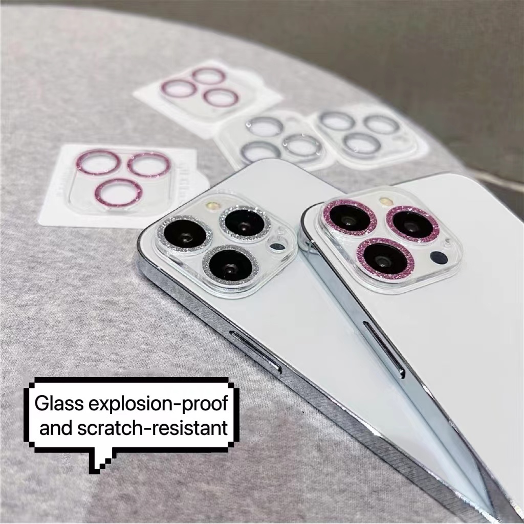 Ốp Điện Thoại Đính Đá Lấp Lánh Sang Trọng Bảo Vệ Ống Kính Máy Ảnh Cho iPhone 13 Pro max 12 Pro 12 Promax 11 11Pro 11Pro max