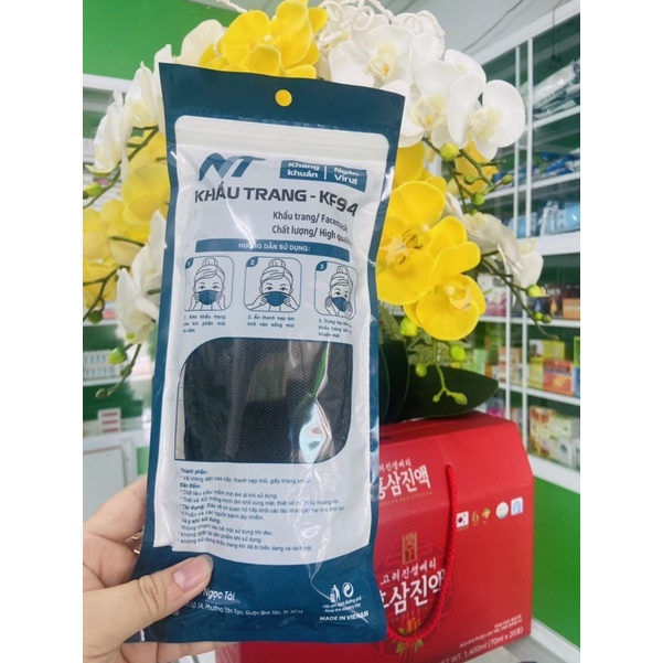 10 cái KHẨU TRANG KF94 4D NGỌC TÀI kháng khuẩn