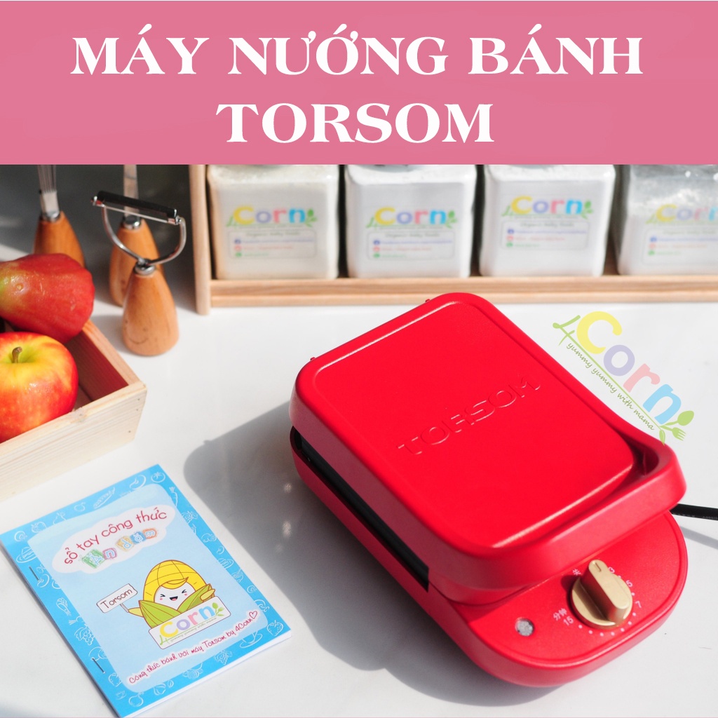 Máy nướng bánh mì đa năng TORSOM có hẹn giờ - Máy nướng bánh Sanwich, làm bánh mì kẹp