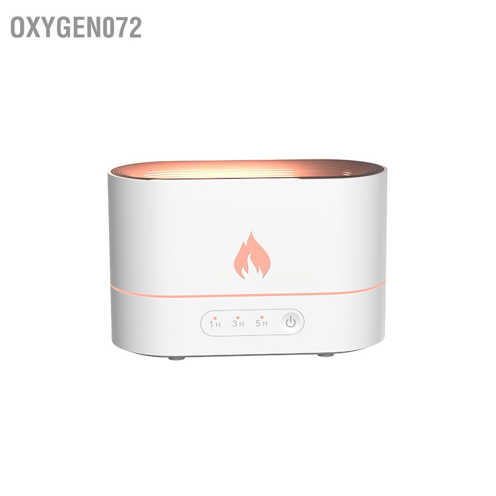 ♥ Oxygen072  Máy Xông Tinh Dầu Máy khuếch tán tinh dầu Flame Aroma Diffuser Home USB Ultrasonic Atomizing Tạo ẩm