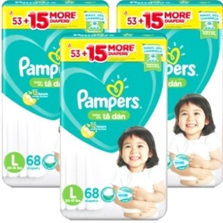 TÃ DÁN PAMPERS M70, L68, XL62