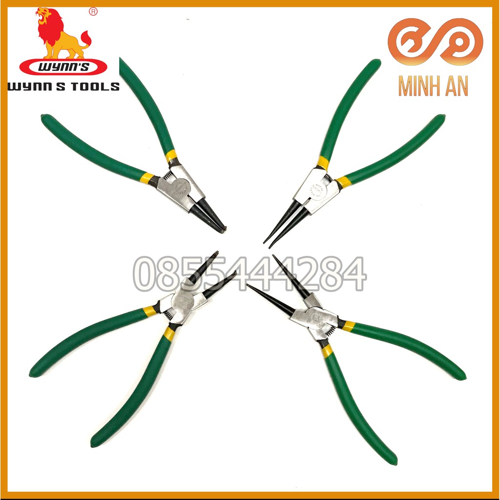 Kìm mở phe 9''  WYNN'S - kìm mở phe trong, ngoài mũi thẳng, cong - kìm phanh cao cấp