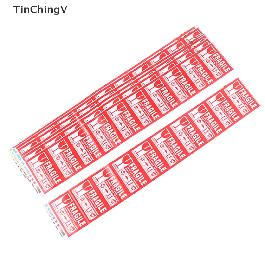 Set 100 Nhãn Dán Cảnh Báo Kích Thước 9cm * 5cm Tiện Dụng