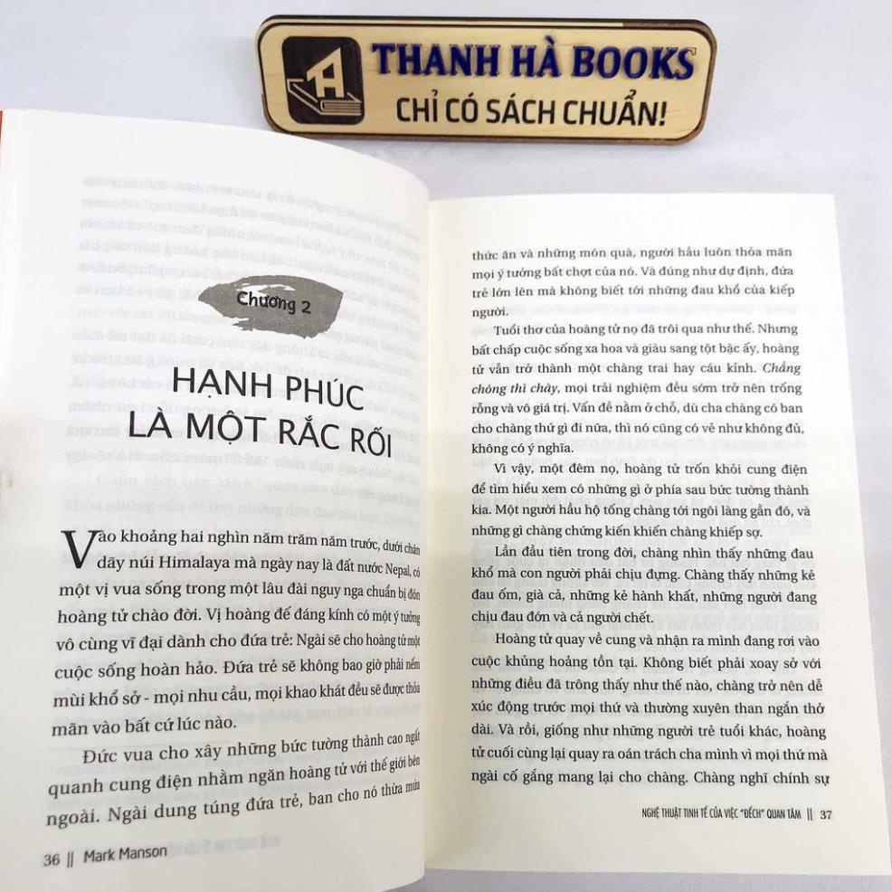 Sách - Nghệ thuật tinh tế của việc "đếch" quan tâm - Mark Manson - Huy Hoàng