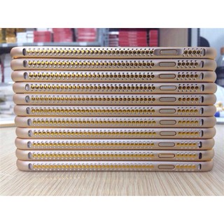 Ốp viền nhôm đính đá 3 hàng cho iPhone 4 / 4s