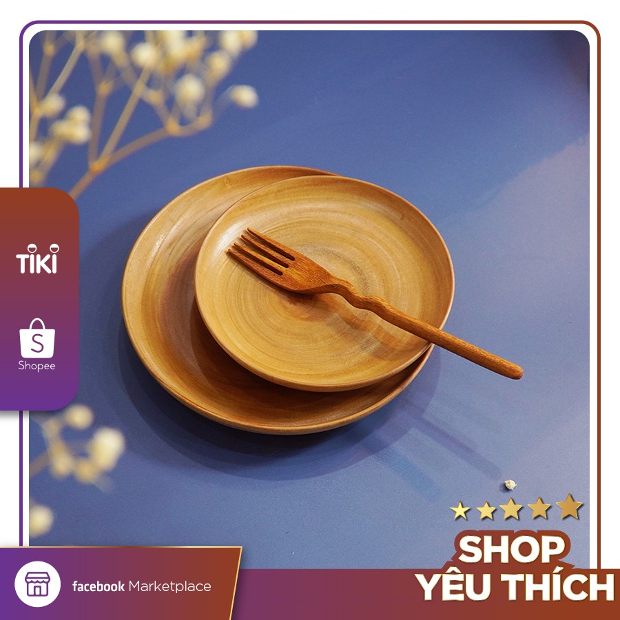 Đĩa gỗ decor