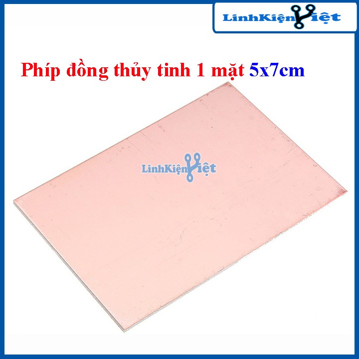 Phíp Đồng Thủy Tinh 1 Mặt 5x7Cm 1.6mm