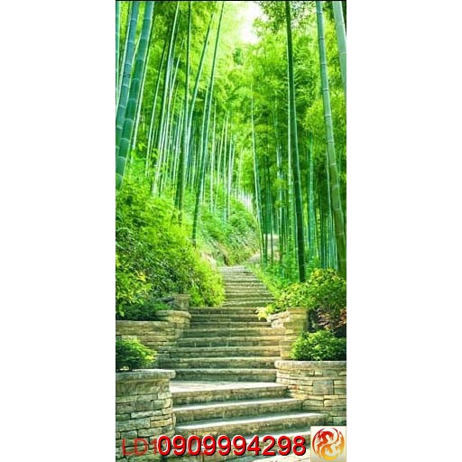 TRANH DÁN TƯỜNG 3D PHONG CẢNH THIÊN NHIÊN VƯỜN CÂY