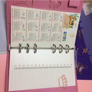 Thước gắn sổ còng 6 lỗ
