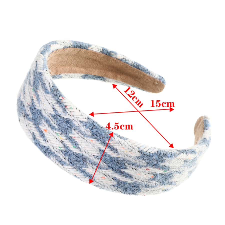 Cài tóc làm bằng len họa tiết caro phong cách thời trang Hàn dành cho phái đẹp