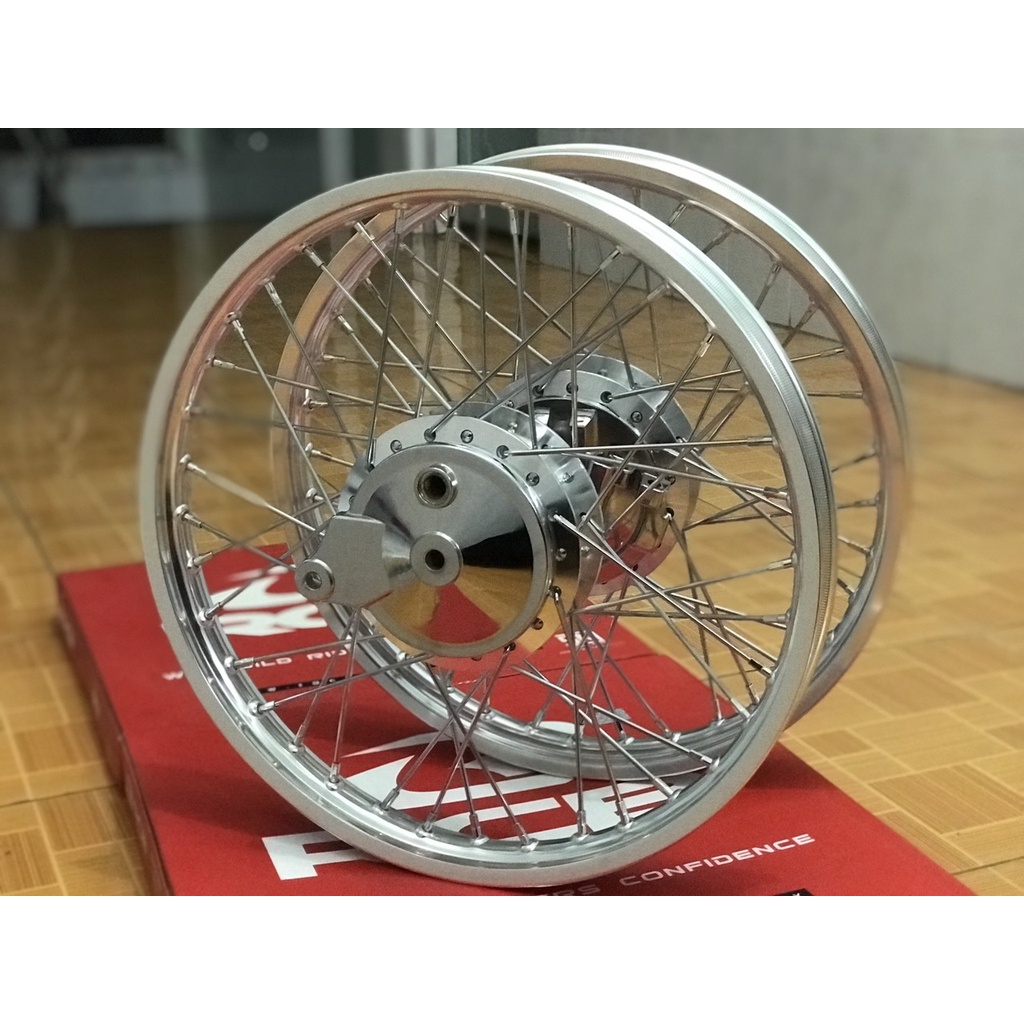 CĐN dành cho xe wave va dream đùm crom niềng nhôm bạc kèm má đùm trước và sau gắn như zin