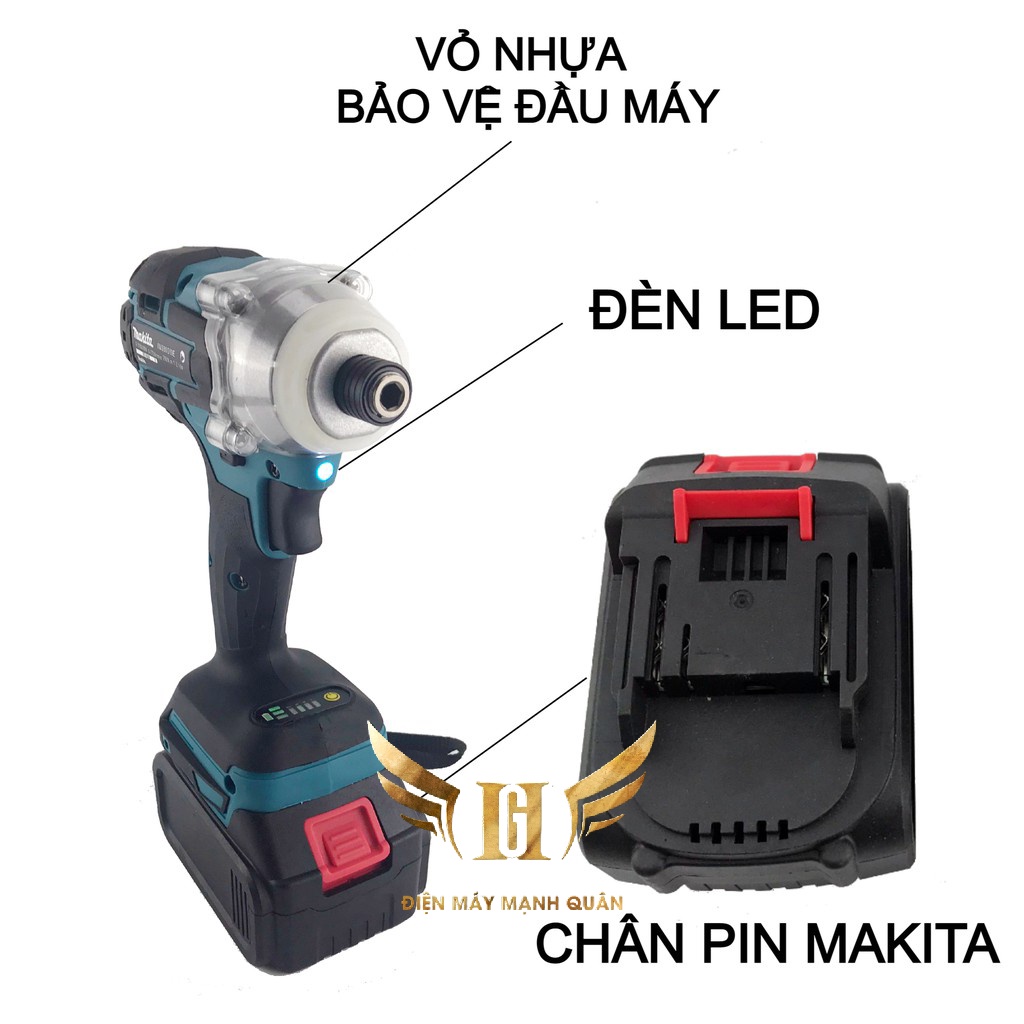 Thân máy siết bulong Ma.ki ta, Máy vặn vít, bắn bulong pin_Động cơ không chổi than