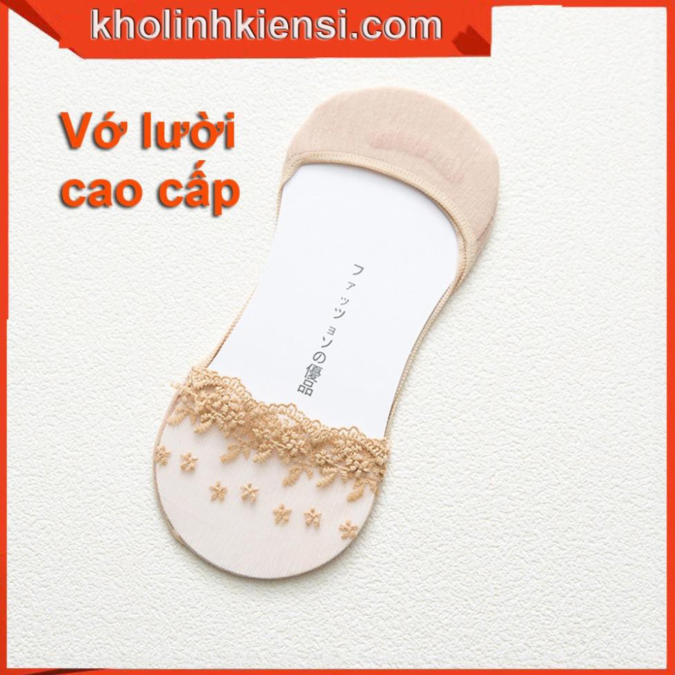 Vớ lười Nữ Cotton Trơn Cổ Ngắn Hàn Quốc - Tất Vớ Cổ Thấp Unisex Thấm Hút Mồ Hôi Cực Tốt