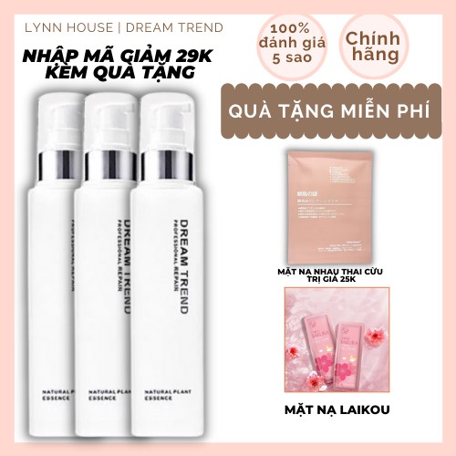 [Áp mã giảm thêm 29k + 2 quà] COMBO 3 NỮ VƯƠNG SIÊU KHUYẾN MÃI ESSENCE DƯỠNG TÓC AHA DREAM TREND