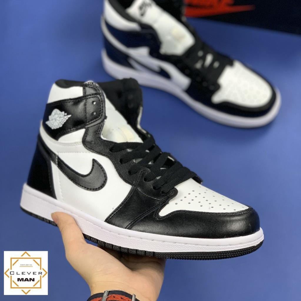 (FREESHIP+HỘP+QUÀ) Giày thể thao AIR JORDAN 1 Retro High Black White Đen trắng cao cổ cực đẹp GIẢM GIÁ TẾT 2021