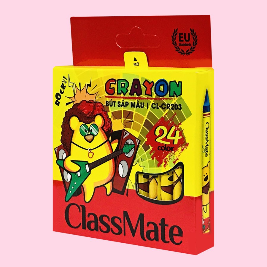 Bút sáp 12 màu Class Mate CL-CR201, bút sáp tô mầu cho bé