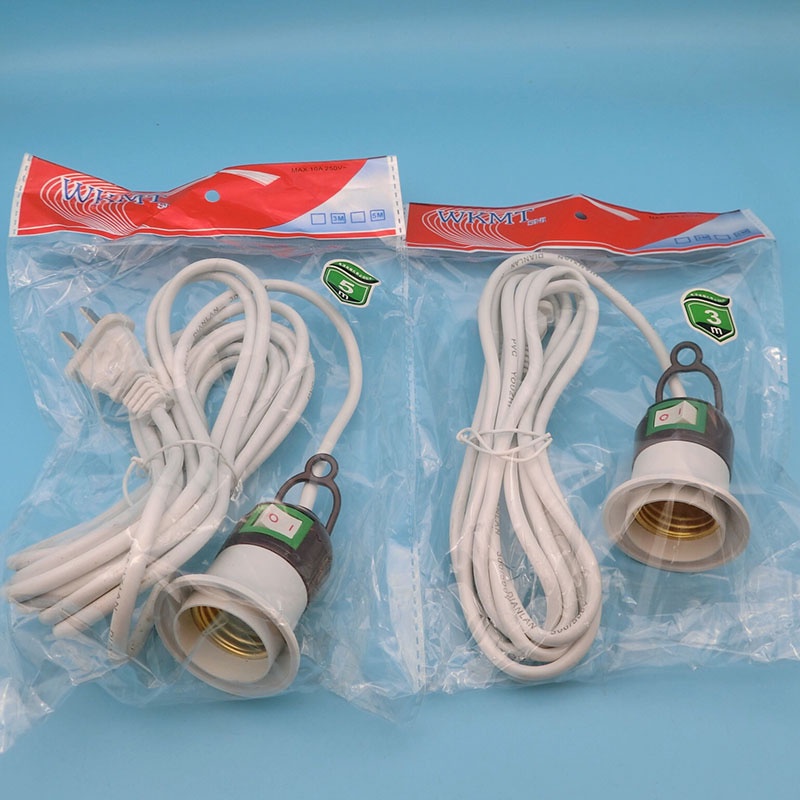 Đuôi Đèn E27, Đui Đèn Xoáy Có Công Tắc và Phích Cắm Liền Dây Dài 3m, 5m Tiện Lợi - DD02 - Gia Dụng Tý Tẹo