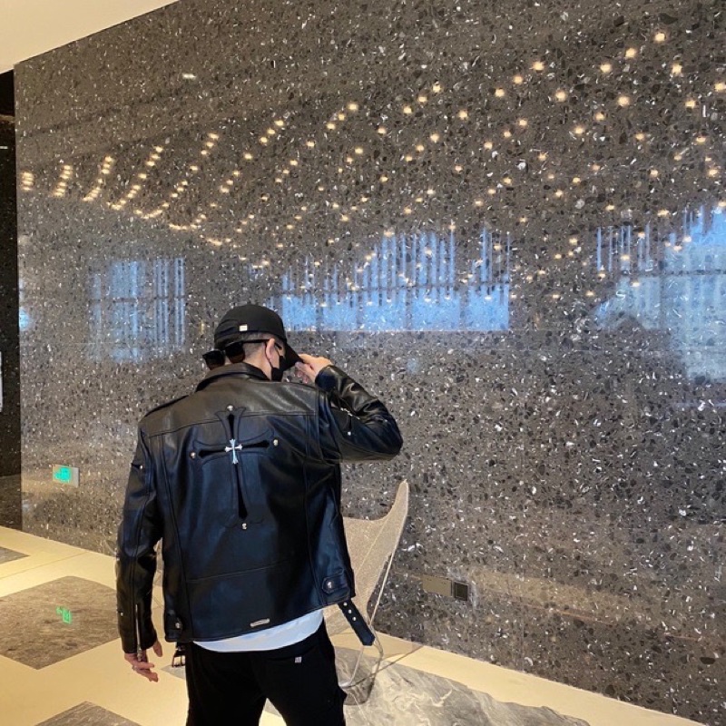 Áo khoác da Chrome hearts cao cấp