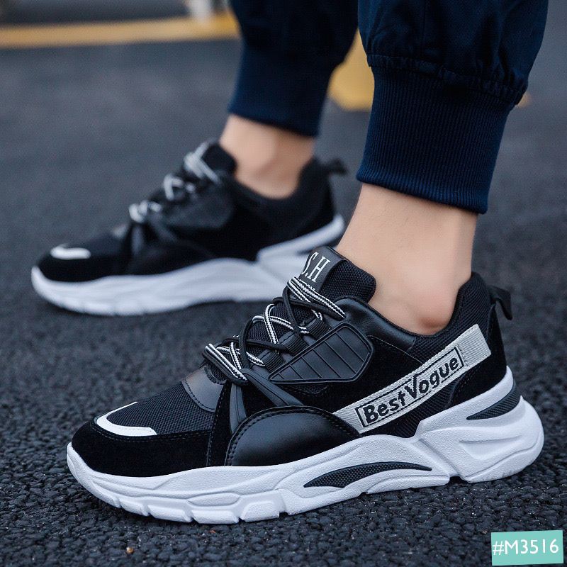 Giày Thể Thao Sneaker Nam BEST VOGUE MINSU M3516 Phong Cách Giày Bata Hàn Quốc Rất Ngầu Khi Mang Đi Chơi, Đi Học