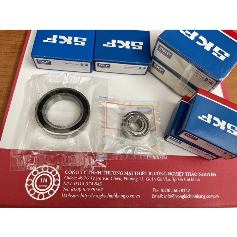 SKF Full bộ bạc đạn máy cho xe Yamaha Exciter 135 4 số, gồm 8 vòng bi