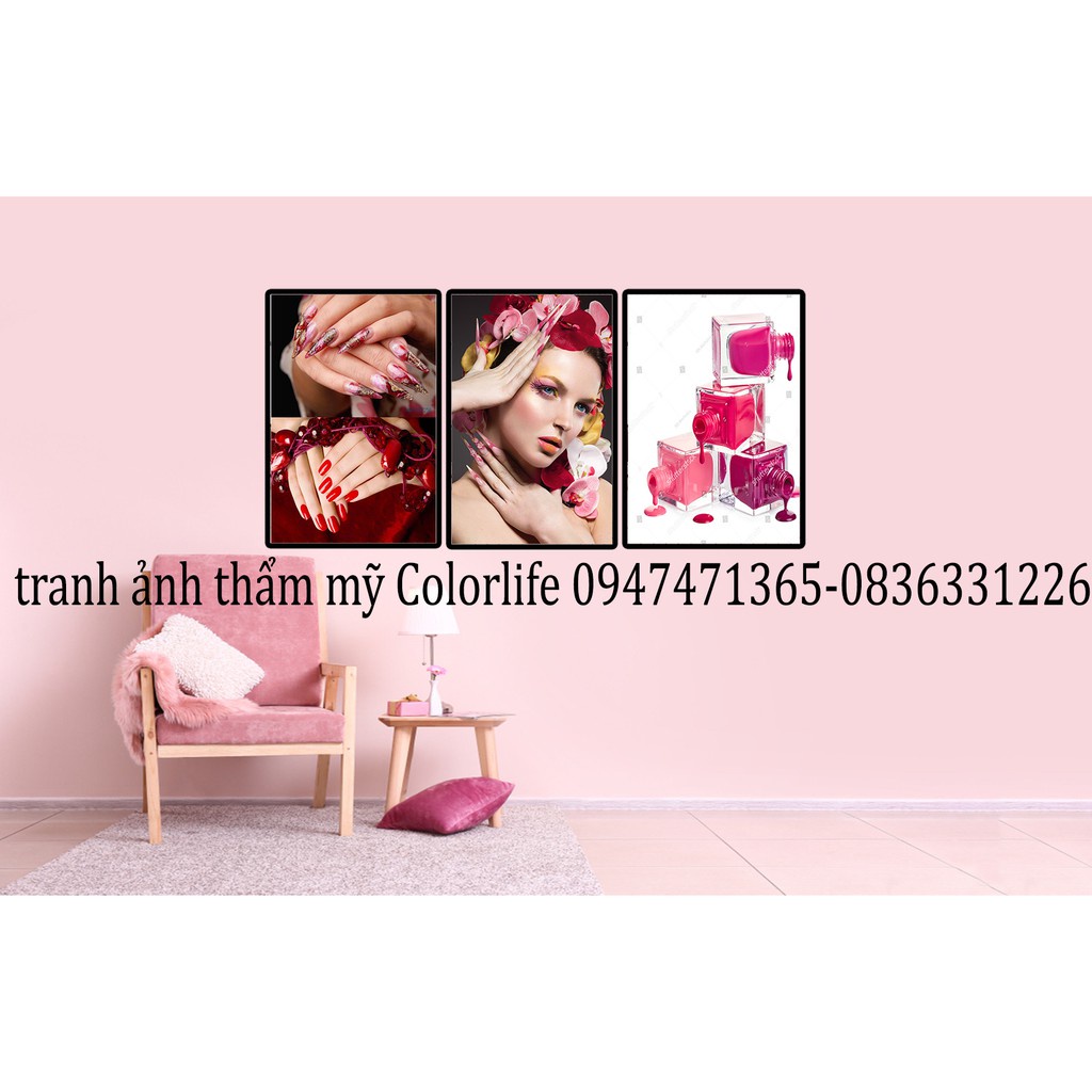 TRANH TRANG TRÍ TIỆM NAIL TRANH NAIL SIÊU ĐẸP GIÁ XƯỞNG B36 ColorLife SIÊU BỀN BẢO HÀNH 2 NĂM