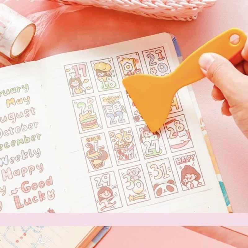 Dụng cụ cạo hỗ trợ dán hình trang trí sổ tay đơn giản tiện dụng Tiệm Ốc Sột