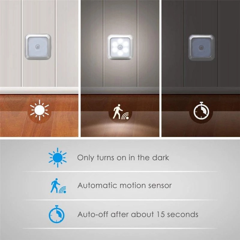 Đèn LED cảm biến chuyển động không dây gắn tường/ cầu thang/ phòng ngủ