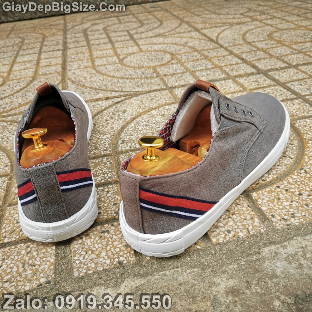 Giày sneaker vải, giày thể thao big size cỡ lớn EU:45-46 cho nam chân to (hàng VN xuất dư)