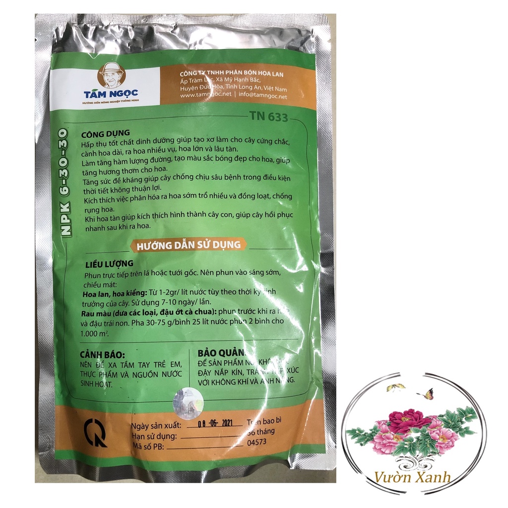 Phân Bón Lá Hỗn Hợp NPK 6-30-30 TN 633 - #510# 1kg