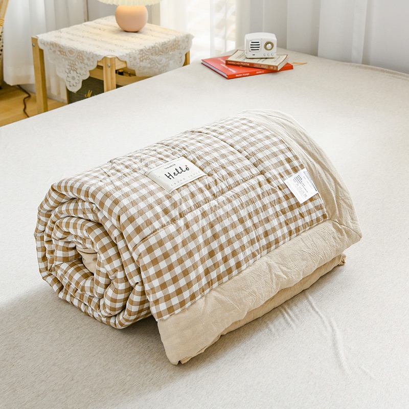 Bộ chăn ga gối Cotton Đũi Nhật Minamo cao cấp, siêu mềm mại, không kích ứng da, không phai màu - D10 | BigBuy360 - bigbuy360.vn