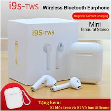 Tai nghe Bluetooth Không dây I9s TWS 2019 cao cấp V5.0 Âm thanh cực hay dành cho iOS hoặc Android- BH 3 tháng