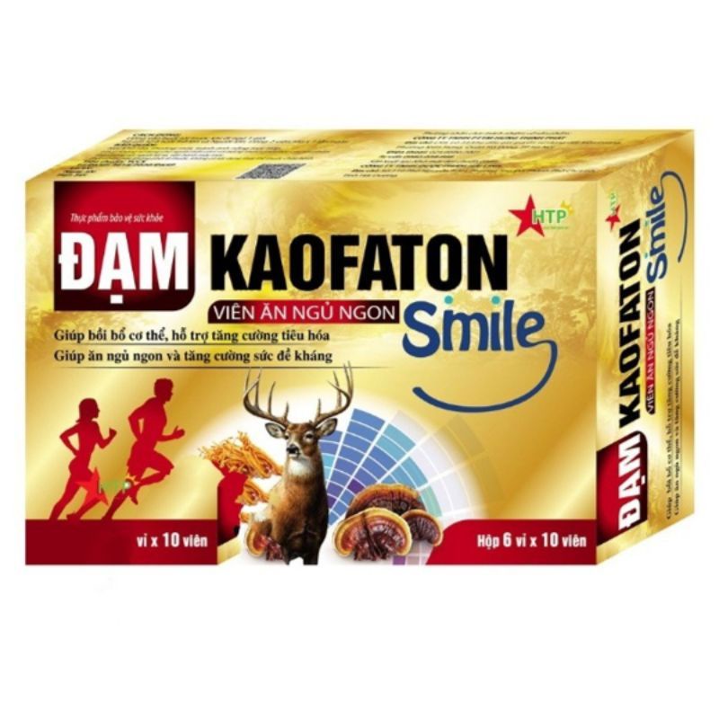 ĐẠM KAOFATON SMILE - Viên ăn ngủ ngon - bồi bổ cơ thể, nâng cao đề kháng hộp 60 viên