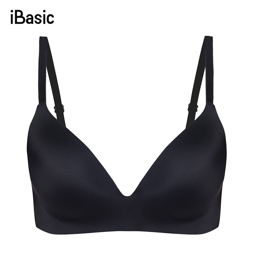 Áo ngực mút mỏng không đường may phối ren iBasic BRAW061