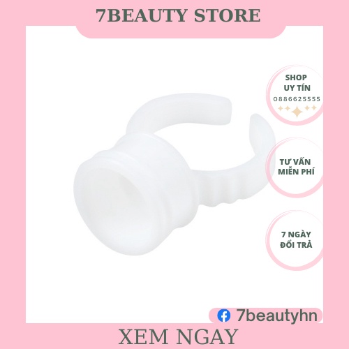 Nhẫn nhựa đựng mực(1 gói/~100c) phun xăm