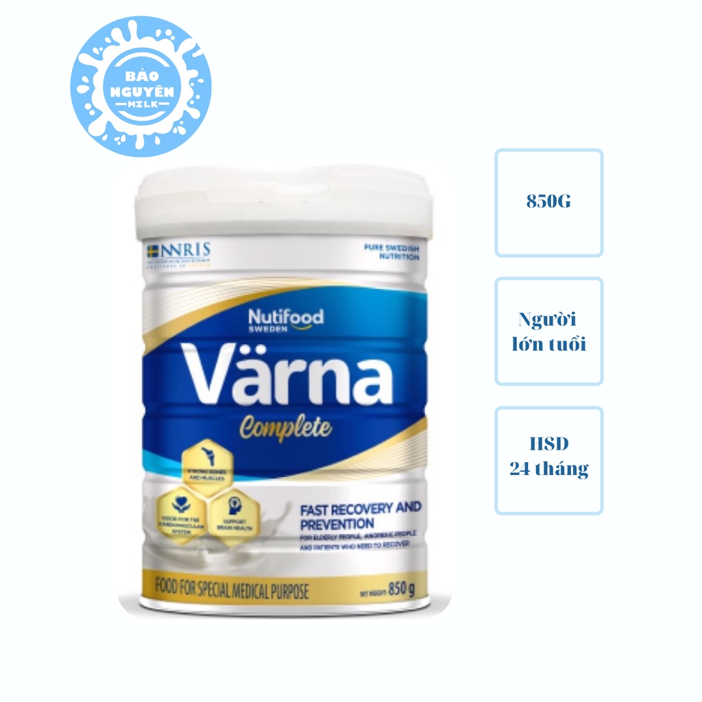 [SỮA CHO NGƯỜI GIÀ] Sữa bột Varna complete 850g