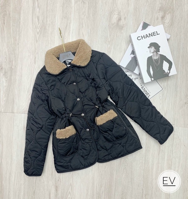 SALE áo khoác phao siêu nhẹ cổ lông thắt eo LOẠI 1 chuẩn mẫu mặc | BigBuy360 - bigbuy360.vn