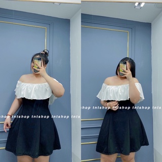 ĐẦM TRỄ VAI BÈO TRẮNG [ TNT SHOP BIGSIZE 60KG 90KG ]