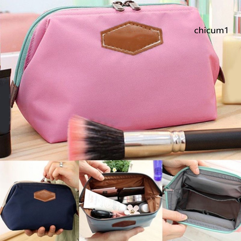 (Hàng Mới Về) Túi Đựng Mỹ Phẩm Khóa Kéo Đa Năng Tiện Dụng