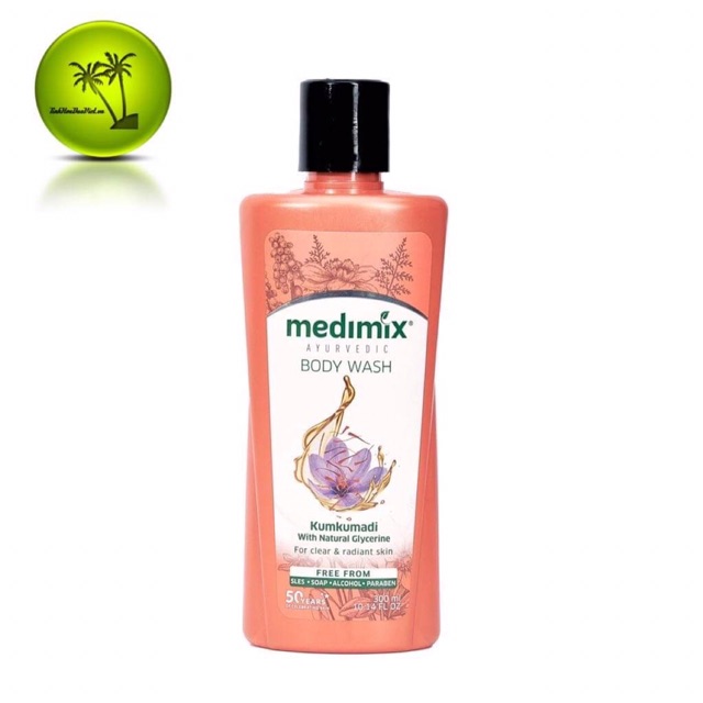 300ml Sữa tắm Medimix tinh dầu Kumkumadi Nghệ Tây