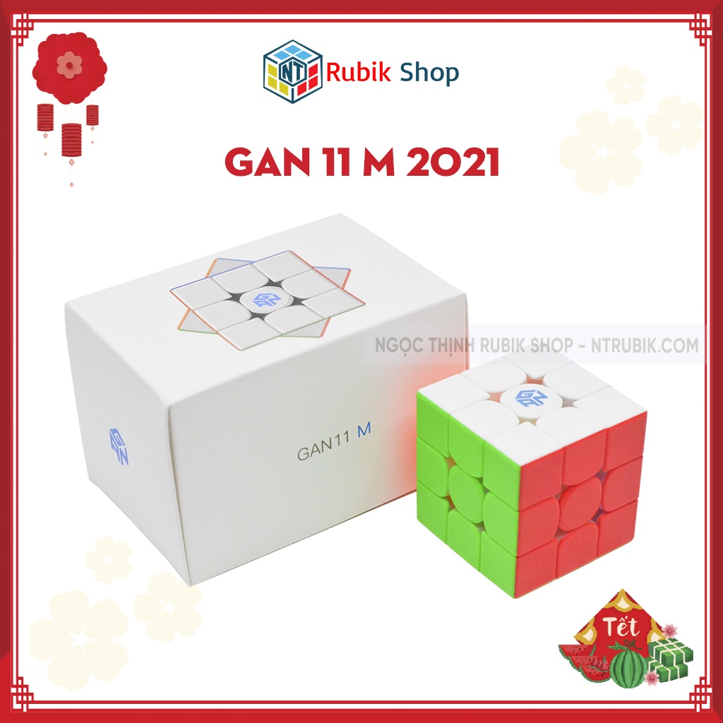 [Siêu phẩm 2021] Rubik 3x3x3 Gan 11 M Có nam châm hãng Gan