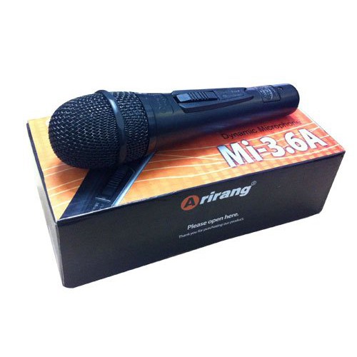 Micro karaoke Arirang Mi-3.6A - Lọc âm tốt, Chống hú - Có dây (bảo hành 6 tháng)