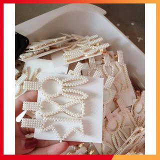 Sét 3 kẹp tóc hình thỏ, vương miện, nơ xinh xắn