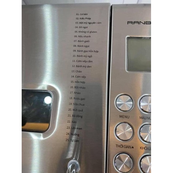 Máy làm bánh mì Ranbem 135g