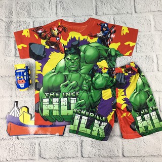 Quần áo trẻ em dành cho bé trai, siêu nhân HULK , Spiderman, Superman, Batman,bộ đồ siêu anh hùng, siêu nhân nhện 3D008