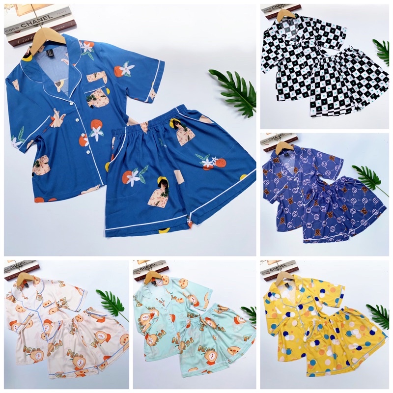 Đồ bộ Pijama đùi, đồ bộ tole nữ quần đùi 40-65kg, hàng F21 VNXK cao cấp - Pigbabystore
