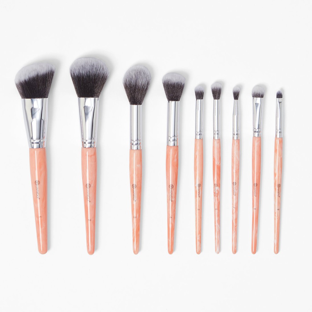 Bộ Cọ 9 Cây BH Cosmetics Rose Quartz 9 Piece Brush Set