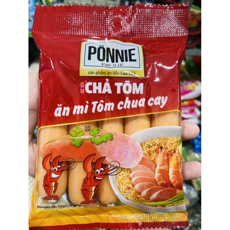 XÚC XÍCH DINH DƯỠNG PONNIE VỊ THỊT HEO 5 CÂY/ TÚI 175G