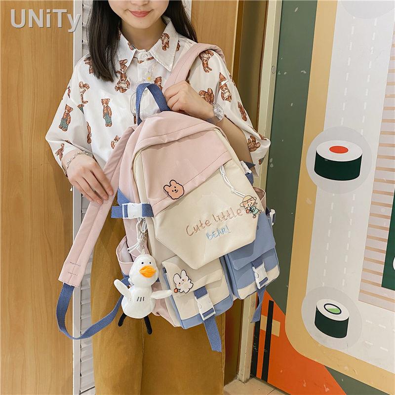 ☂❀✣Cặp học sinh nữ từ lớp ba đến lớp sáu ba lô túi đôi trong học sinh trung học cơ sở Nhật Bản ba lô học sinh