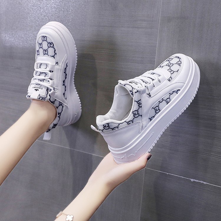 Giày thể thao nữ 🔸FREESHIP🔸 Giày sneaker đế cao họa tiết GD hot trend G 143